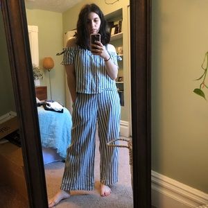 Madewell Striped Jumpsuit